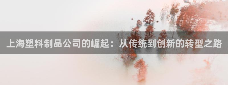 太阳成集团tyc234cc[主页]网站振兴：上海塑料制品公司
